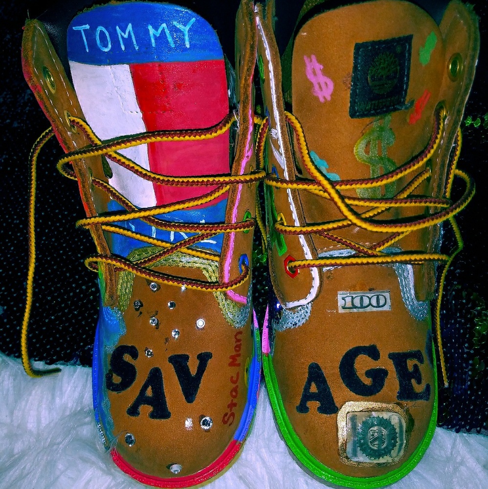 Custom timberland boots